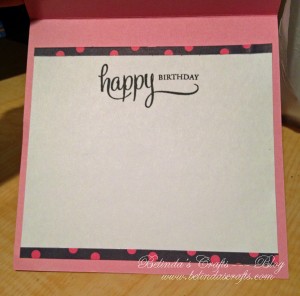 Here is the inside of the card,